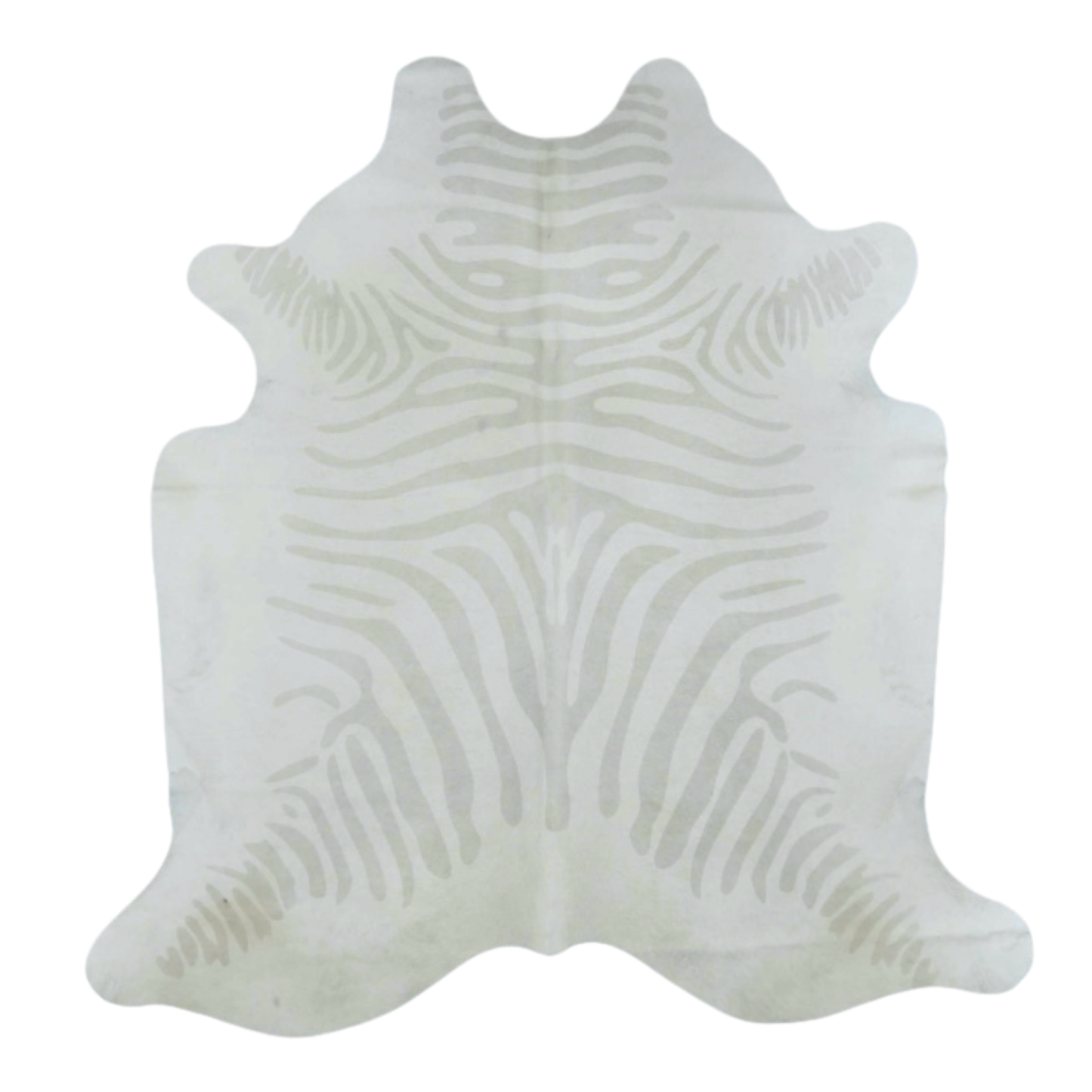 Grey & White Zebra Premium Brazilian Cowhide, XL CH38SW #1706 6'1"x7'1"