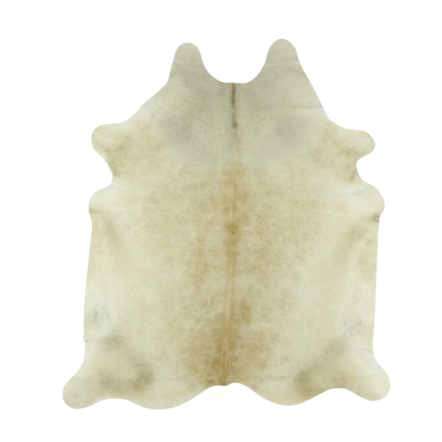 Medium Beige Solid Premium Brazilian Hide, XL #1729 6'x7'