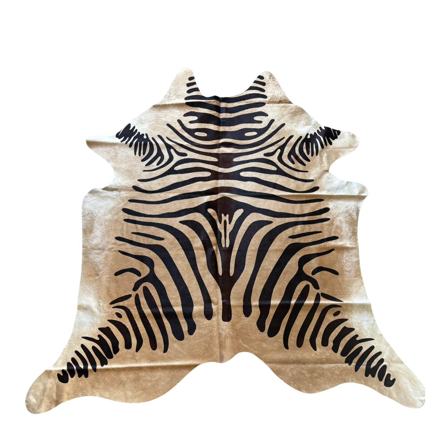 Brown Zebra Premium Brazilian Cowhide, XL #2472 6'x6'