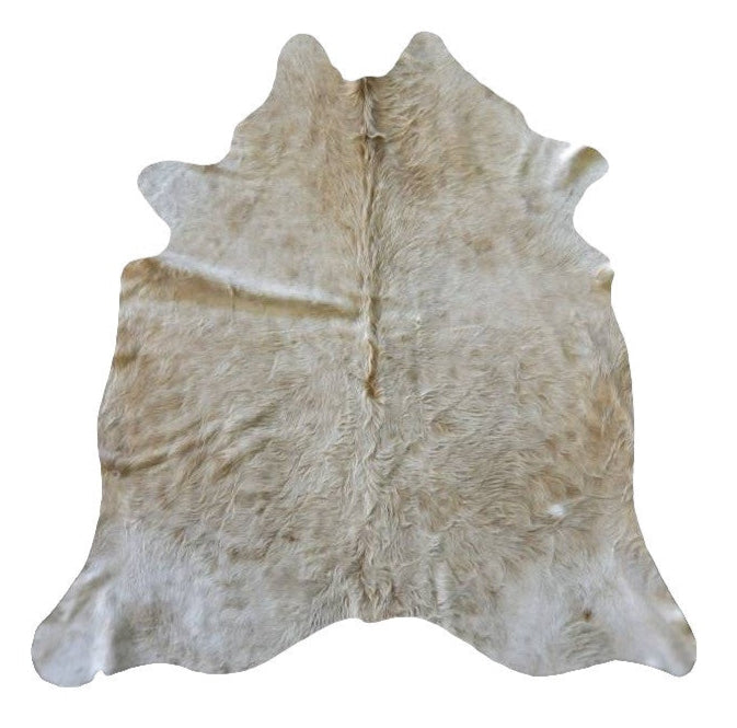Medium Beige Solid Premium Brazilian Hide, XL CH22N W