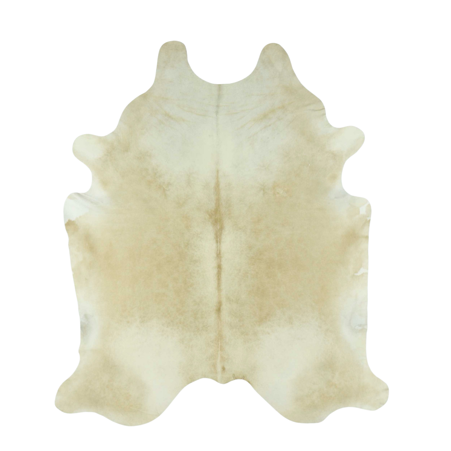 Medium Beige Solid Premium Brazilian Hide, XL #883 6'x7'