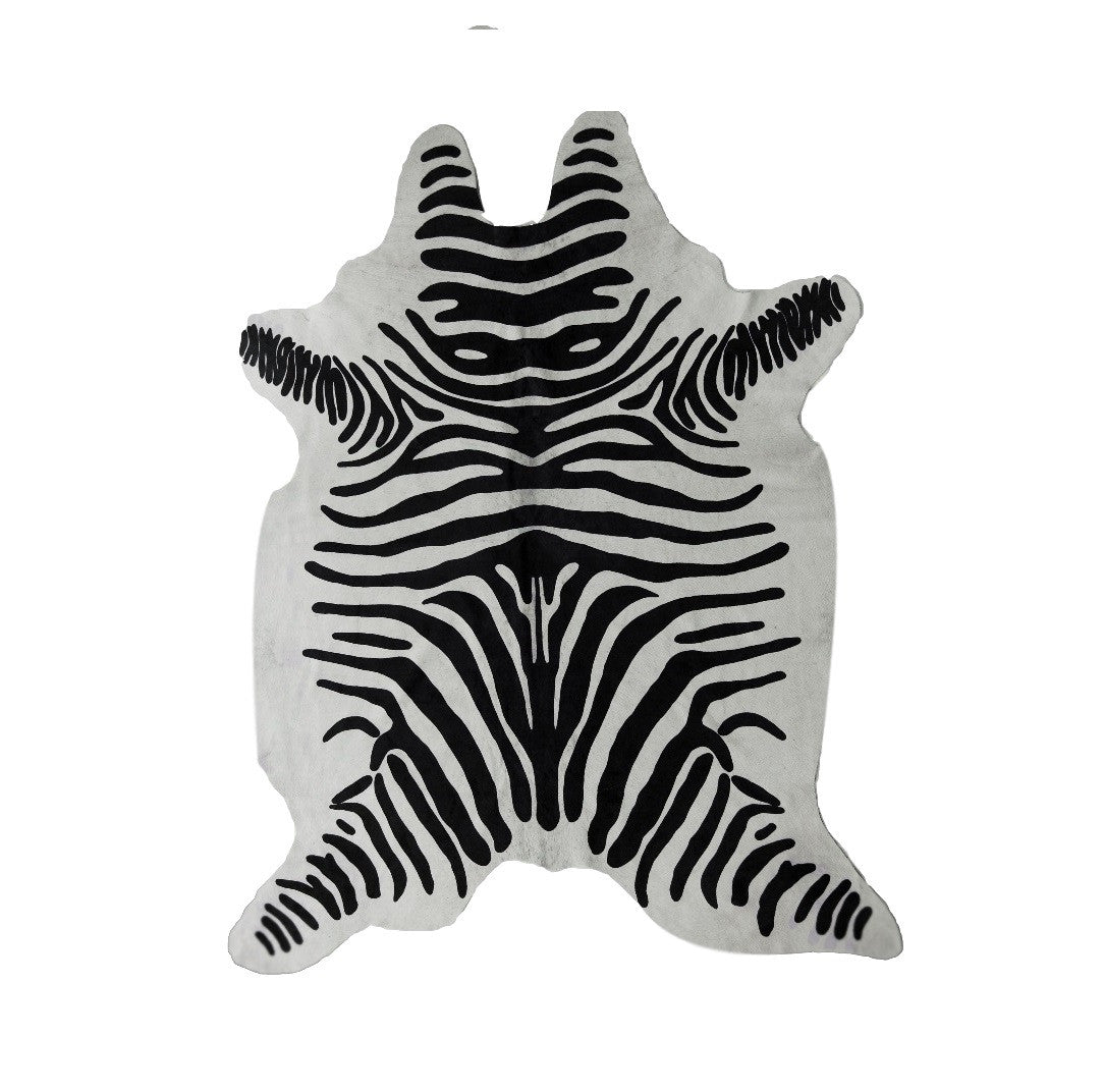 Black & White Zebra Premium Brazilian Cowhide, XL CH17SW W