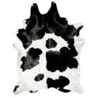 Black & White Premium Brazilian Hide, XL CH10N W