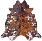 Tricolor Premium Brazilian Hide, XL CH06N W