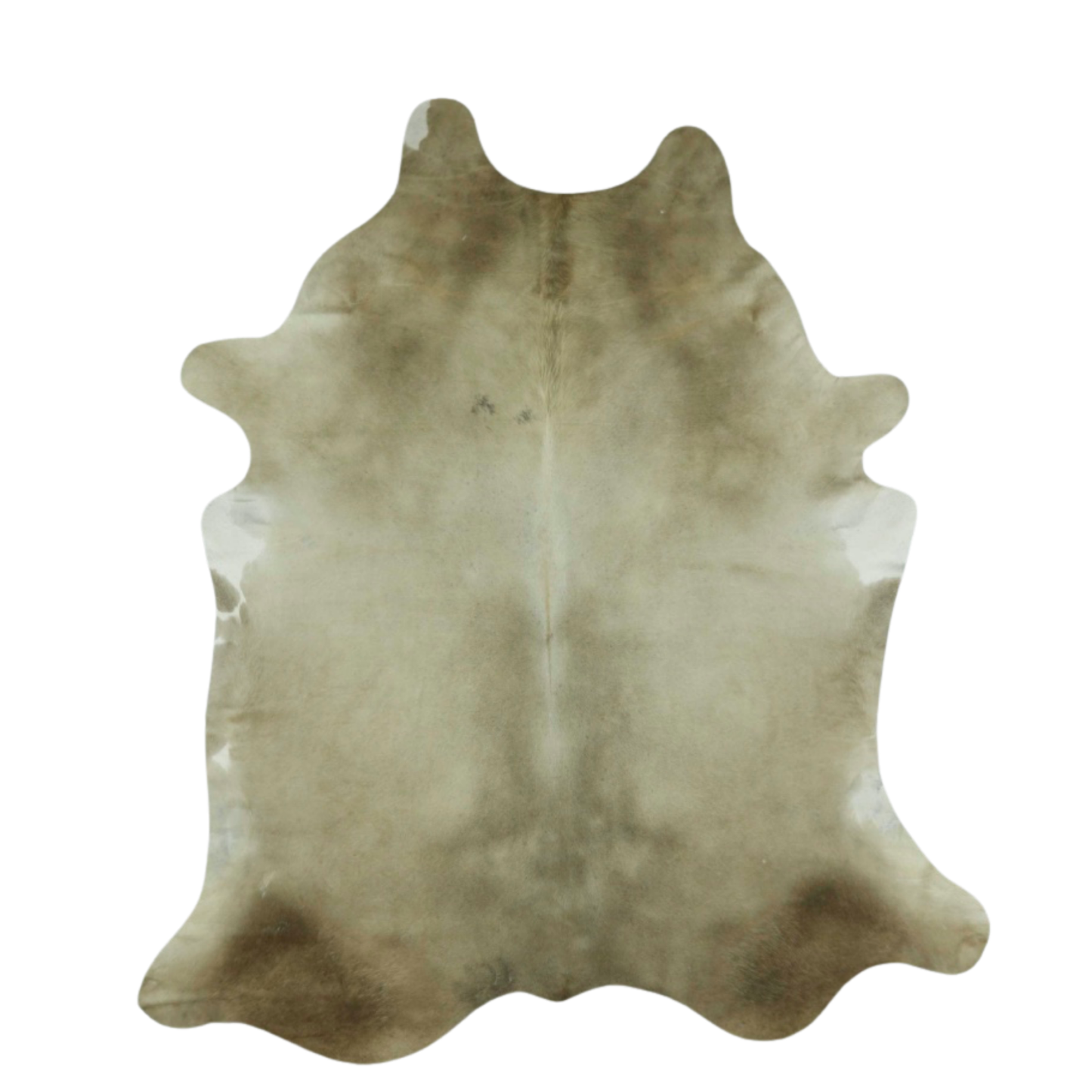 Mushroom and White Premium Brazilian Hide, XL #0199 6'x7'