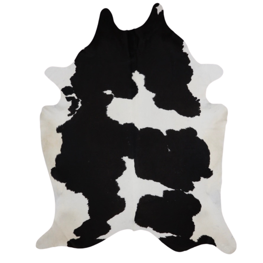 Black & White Premium Brazilian Hide, XL #145 7'x8'6"