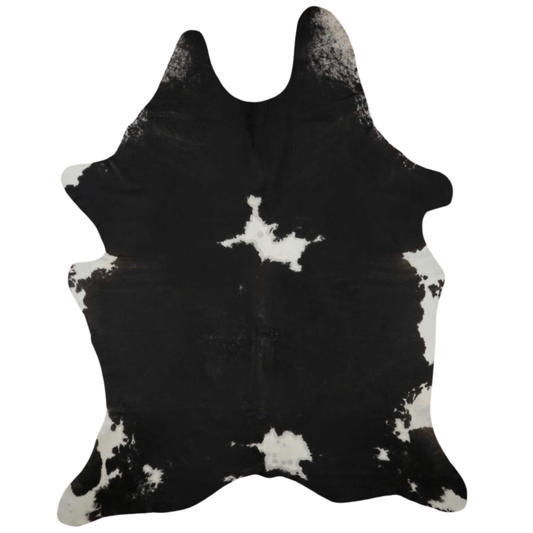 Black & White Premium Brazilian Hide, XL #167 7'x8'