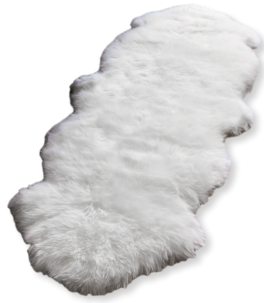 Double Virgin Australian Sheep Fur VSF2P W