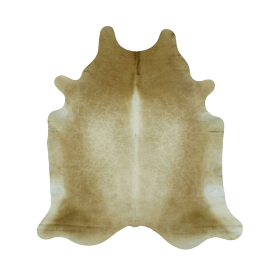 Dark Beige Solid Premium Brazilian Hide, XL #1994 6'x7'