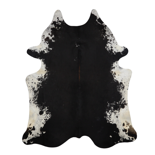 Salt & Pepper Black & White Premium Brazilian Hide, XL CH09N #267 6'9"x8'1'