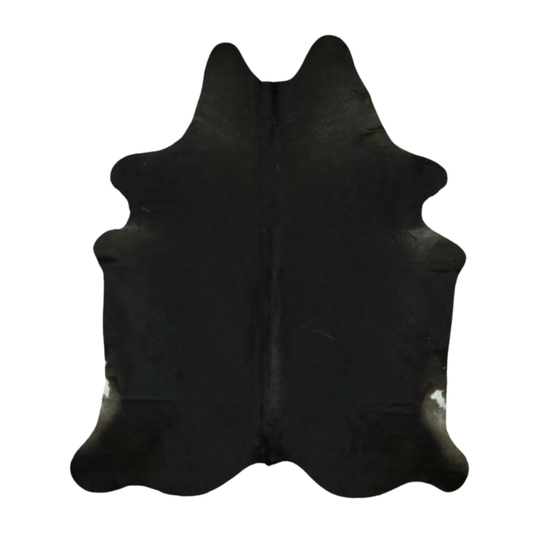 Black Solid Premium Brazilian Hide, XL #2690 6'x7'