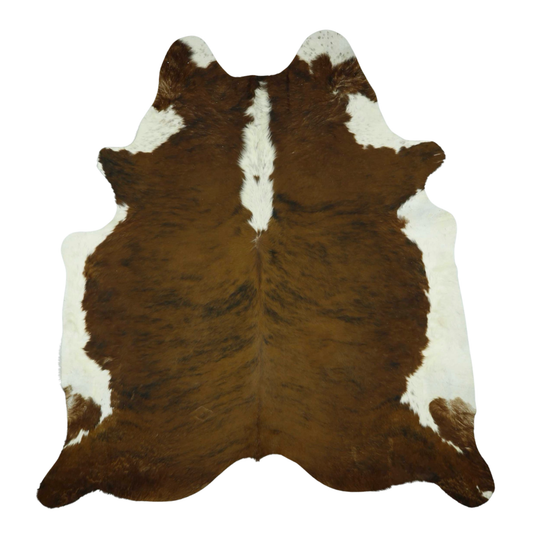 Dark Exotic White Belly Premium Brazilian Hide, XL #0031 7'1"x7'