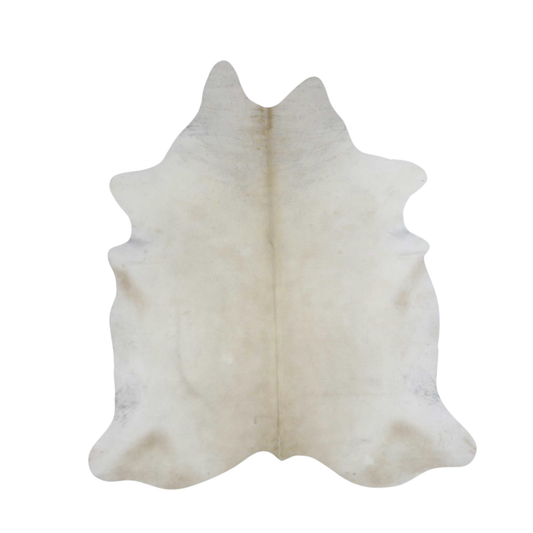 Light Beige Solid Premium Brazilian Hide, XL #38 6'6"x7'1"