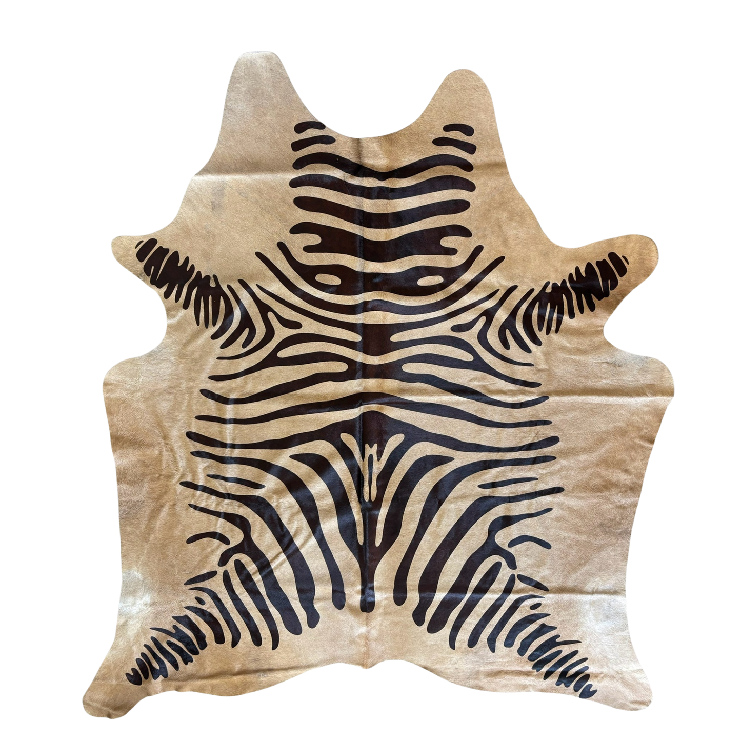 Brown Zebra Premium Brazilian Cowhide, XL #5057 6'1"x7'