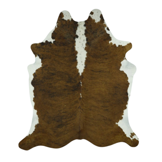 Dark Exotic White Belly Premium Brazilian Hide, XL #5538 6'x7'