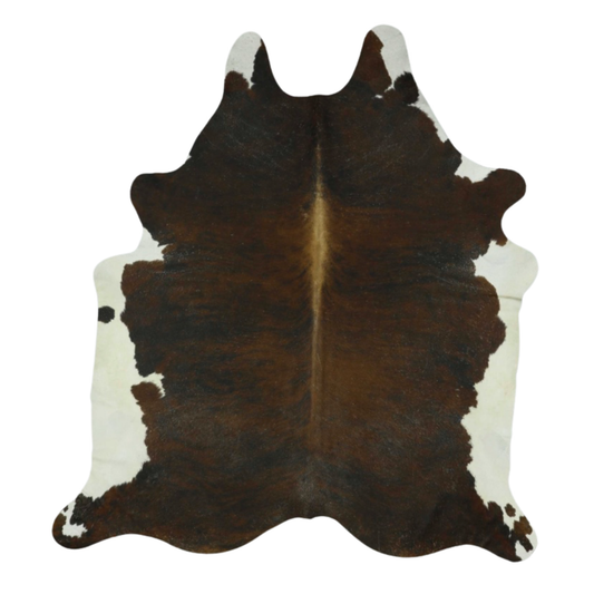 Dark Exotic White Belly Premium Brazilian Hide, XL #5718 7'x7'