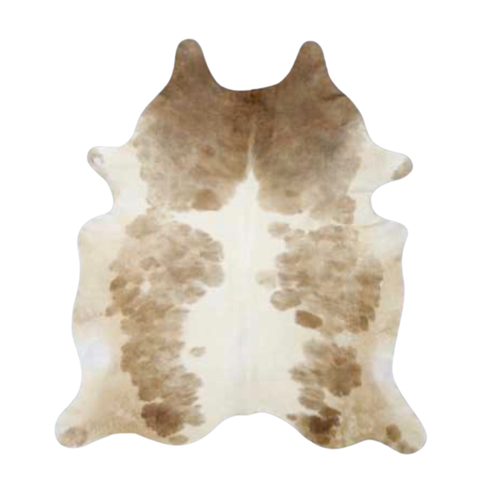 Brown & White, Light Premium Brazilian Hide, XL #624 6'9"x7'4"