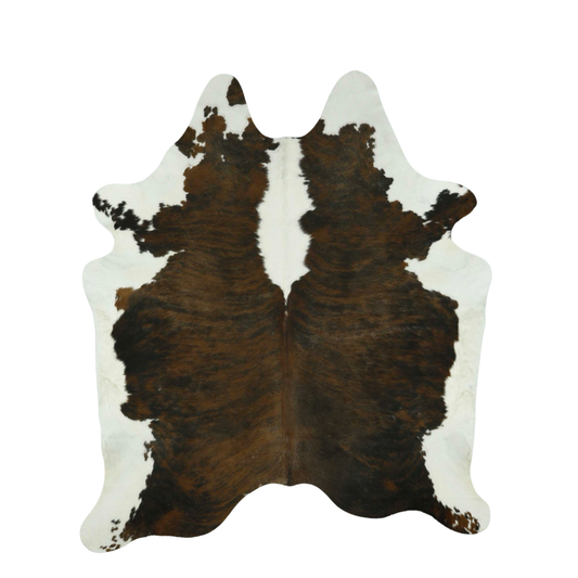 Dark Exotic White Belly Premium Brazilian Hide, XL #0639 6'x7'