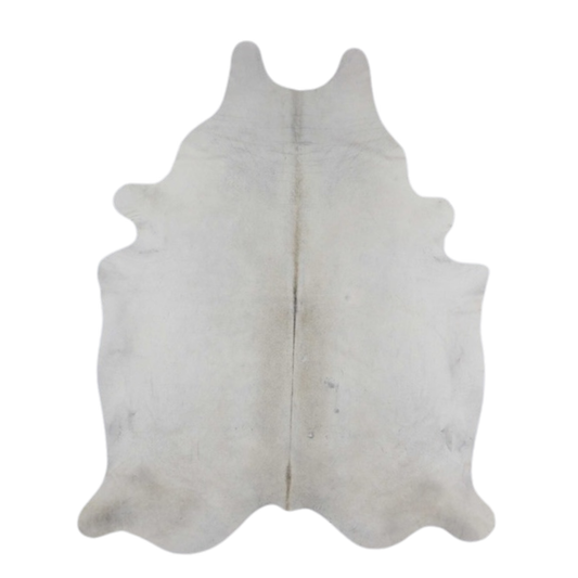 Solid Natural White, Premium Brazilian Cowhide, XL #840 6'x8'