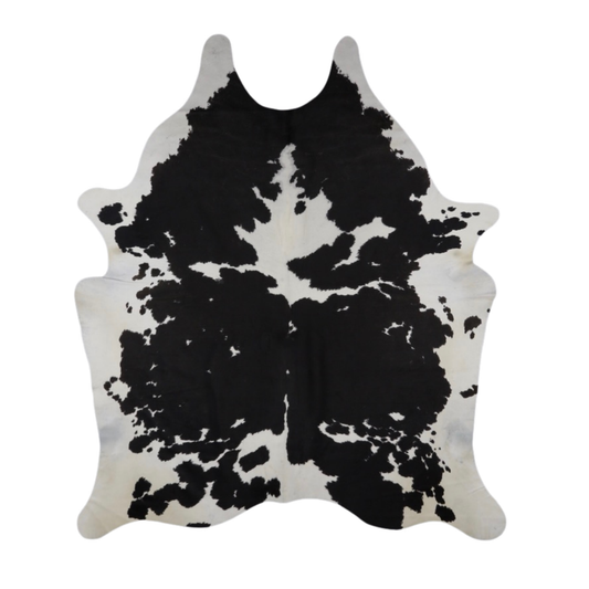 Black & White Premium Brazilian Hide, XL #875 6'x7'