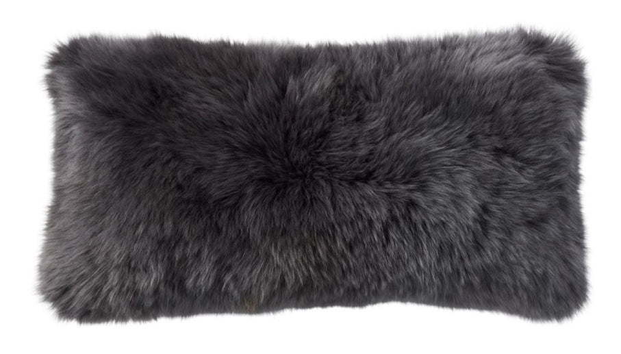 Virgin Australian Sheep Fur 12”x20” Lumbar Pillow VSF1220PLS W