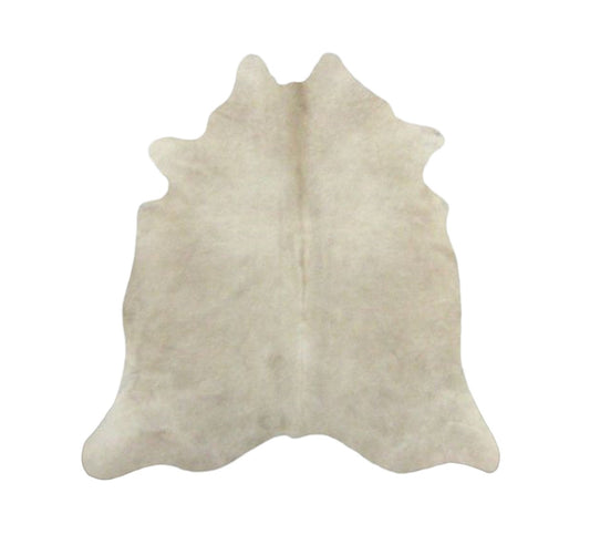 Light Beige Solid Premium Brazilian Hide, XL CH20N W