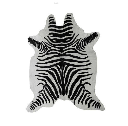 Black & White Zebra Premium Brazilian Cowhide, XL CH17SW W