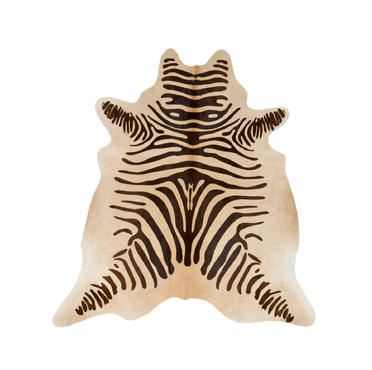 Brown Zebra Premium Brazilian Cowhide, XL CH37S W