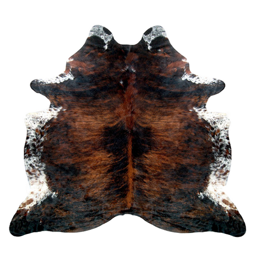 Dark Exotic White Belly Premium Brazilian Hide, XL CH02N W
